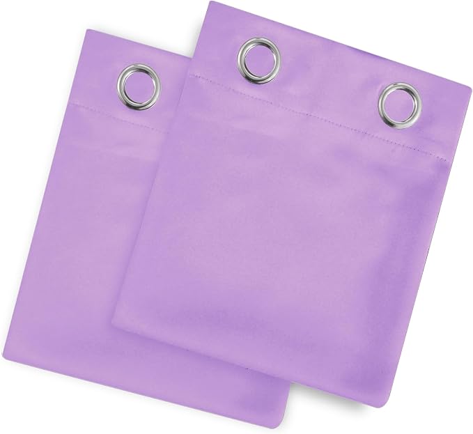 LEMOMO Blackout Curtains 52 x 90 Inch Long Lavender Curtains Set of 2 Panels - Image 9