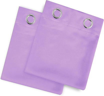 LEMOMO Blackout Curtains 66 x 54 Inch Long Lavender Curtains Set of 2 Panels - Image 9