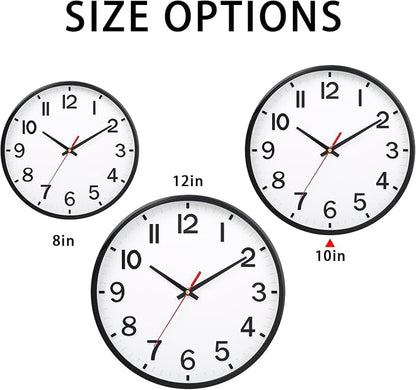 Wall Clocks Battery Operated 10 inch Modern Wall Clock, Silent Non Ticking Wall - Image 5