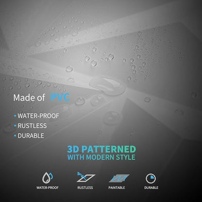Art3d 3D Wall Panels 20 Pack, 11.8" x 11.8" PVC Wall Panels, Glue Up Wall Decor - Image 5
