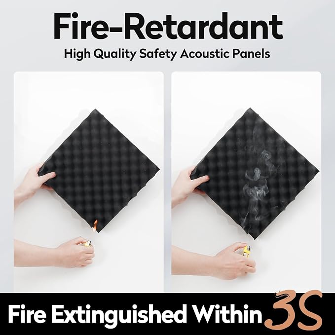 24 Pack Acoustic Panels, Sound Proof Foam Panels Noise Reducing - Image 6