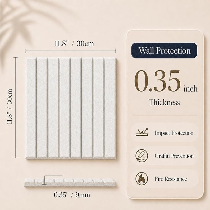 Large Cork Boards for Walls – 36" x 24" Self Adhesive Felt Wall Tiles - Image 2