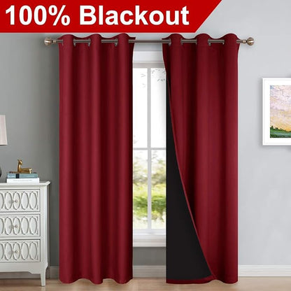 NICETOWN 100% Blackout Curtains - Image 2