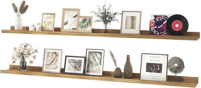 Long Floating Shelves for Wall Decor, Long Wall Mounted Storage Shelf for by Unknown