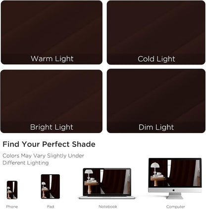 CUCRAF Blackout Curtains 54 inch Length 2 Panels Set, Rod Pocket Room Darkening - Image 4