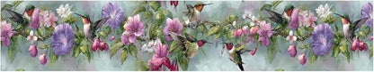 Morning Glory Wallpaper Border 196x4 Inch Removable Wall Border Peel and Stick - Image 2