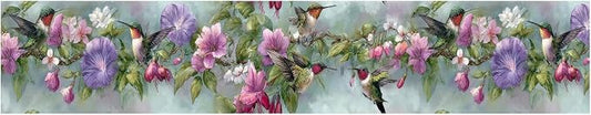 Morning Glory Wallpaper Border 196x4 Inch Removable Wall Border Peel and Stick - Image 2