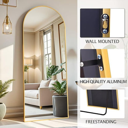 DMWOODFL 58"x18" Arched Full Length Mirror - Image 3