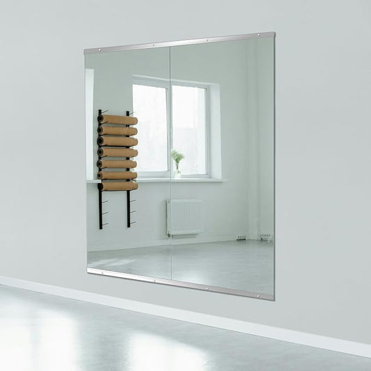 Ruomeng Home Gym Mirror, Large Frameless Body Mirror Tempered Glass - Image 2