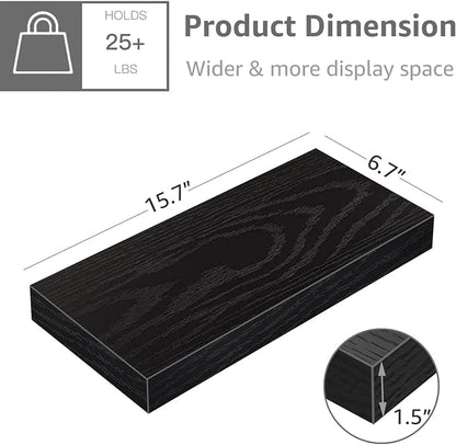 QEEIG Floating Shelves for Wall Bathroom Shelf Bedroom Kitchen Living Room - Image 3