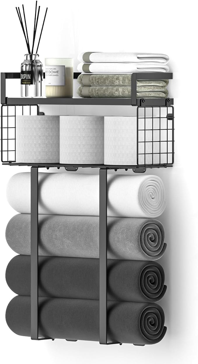 Xstydes Towel Racks for Bathroom, Metal Towel Holder - Image 8