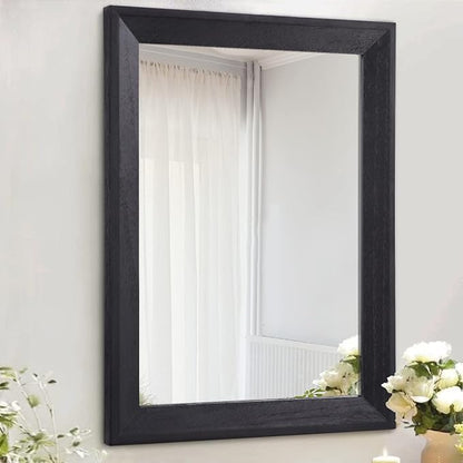 AAZZKANG Black Mirrors for Wall Rectangle Wood Framed Large 20"x16" Decorative by AAZZKANG