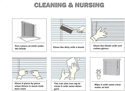 YIIBAII Mini Blinds Suitable for 20" W x 64" H Windows 1" Aluminum Horizontal - Image 9