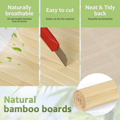 LUCKUP Bamboo Wall Panel for Interior Wall Decor, Kitchen & Office - Image 4