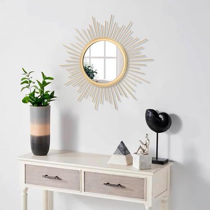 Gold Sunburst Mirrors for Wall Decorative Metal Round Art Mirrors Large Wall - Image 5