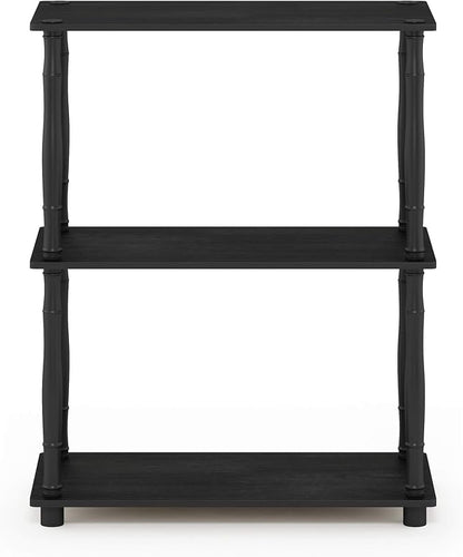 Furinno TURN-N-TUBE Storage Shelves, 3-Tier Book Shelf, Corner Shelf, Toolless - Image 6