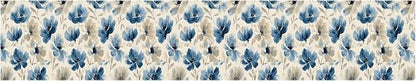 Blue Floral Wall Border 196x4 Inch Peel and Stick Vintage Flower Wallpaper - Image 8