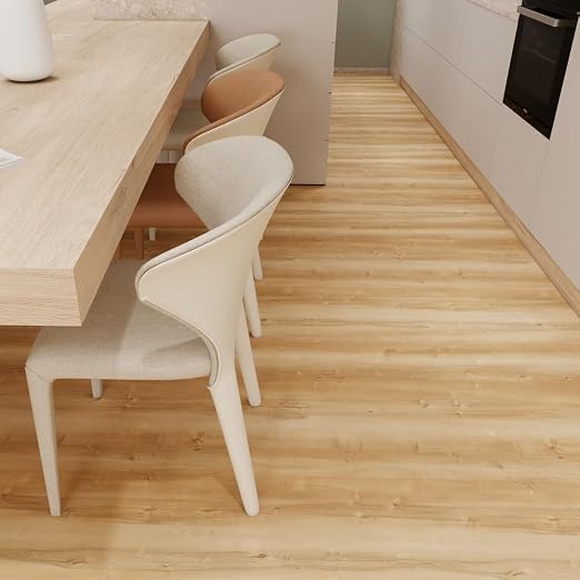 Wood Grain Peel and Stick Floor Tiles – 11.8” Width, Full Roll Length of 118" – - Image 2