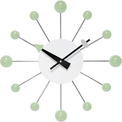 Infinity Instruments Orb Spoke Starburst Wall Clock, Mint Green by InfinityInstruments