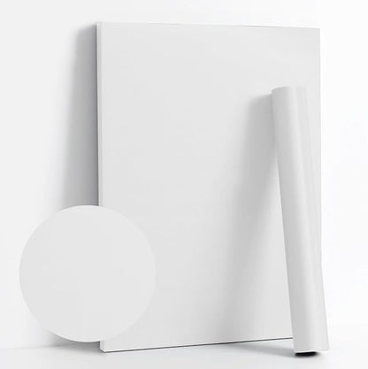 Dimoon 236''x17.7'' White Thicken Peel and Stick Wallpaper Contact Paper Modern by DIYYOURMOON