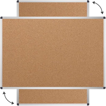 VIZ-PRO Cork Notice Board, 18 X 12 Inches, Cork Bulletin Board - Image 3