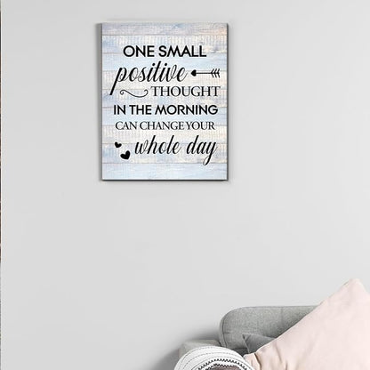 Inspirational Farmhouse Canvas Print Wall Art Decor One Small Positive Thought - Image 7
