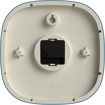 JONES CLOCKS® Pulsar wall Clock | Square Rounded Retro Clock | 10 inch | Blue | - Image 7