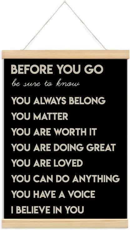foedor Mental Health Posters, Positive Affirmations Wall Sign Decor Posters by Unknown