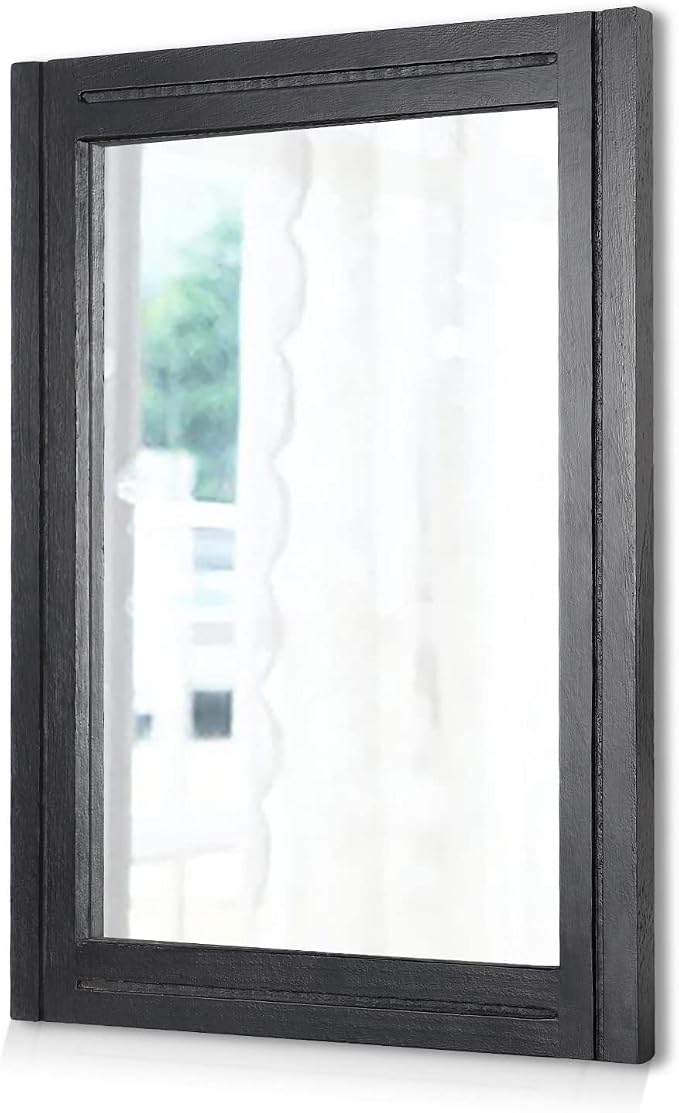 AAZZKANG Wood Framed Mirror Rectangular Mirrors by AAZZKANG
