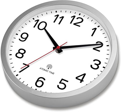 AKCISOT Atomic Silver Wall Clock Analog Clocks Battery Operated Clock - Image 9
