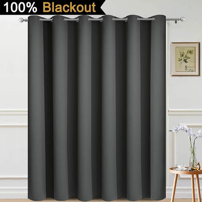 Yakamok Extra Wide Blackout Full Shading Curtains - Image 2