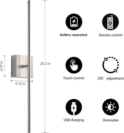 KARTOOSH Battery Operated Wall Sconces - Image 5