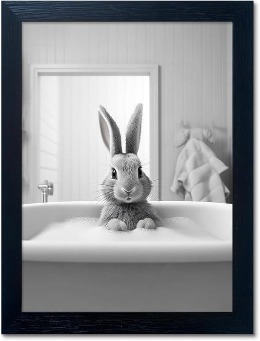 Funny Kids Bathroom Wall Decor by Melpa+Art
