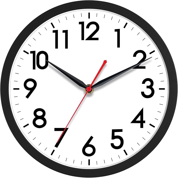 AKCISOT 14 Inch Wall Clock Silent Non-Ticking Modern Wall Clocks Battery by Akcisot
