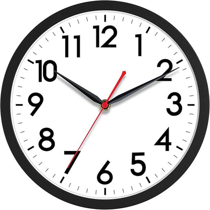 AKCISOT Wall Clock 10 Inch Silent Non-Ticking Modern Clocks Battery Operated by Akcisot