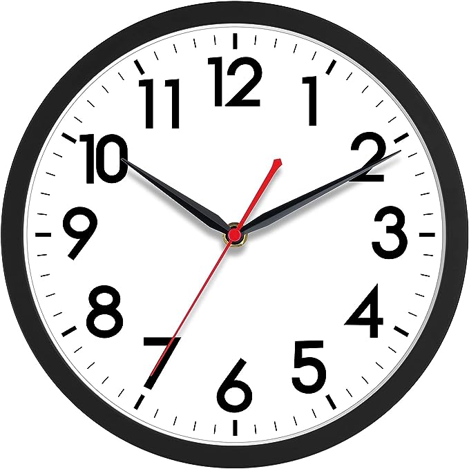 AKCISOT 18 Inch Wall Clock Large Silent Non-Ticking Wall Clocks Battery Operated by Akcisot