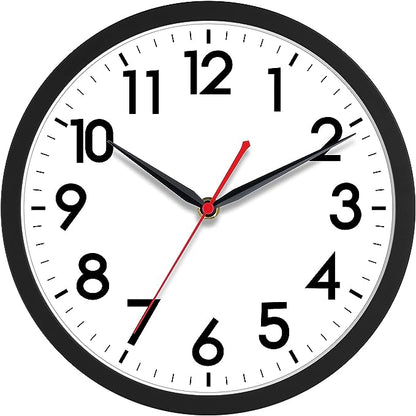 AKCISOT Wall Clock 10 Inch Silent Non-Ticking Modern Clocks Battery Operated by Akcisot