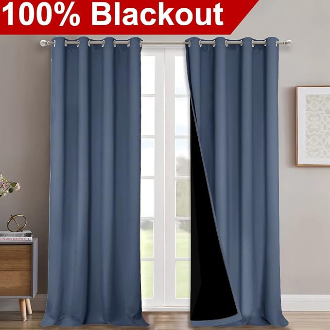 NICETOWN 100% Blackout Curtains - Image 2