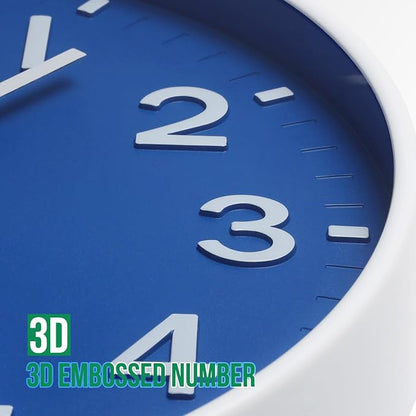 Wall Clock Modern Simple Quartz Decorative Clock Non-Ticking Silent Battery - Image 6