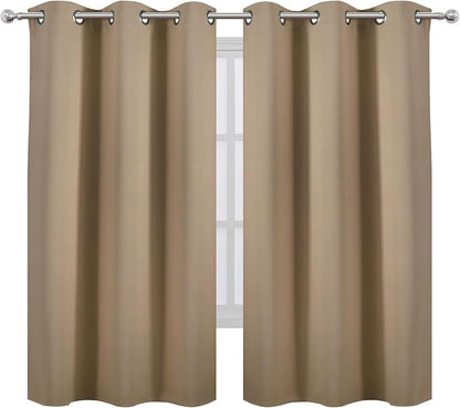 LEMOMO Natural Thermal Blackout Curtains/38 x 63 Inch/Set of 2 Panels Room - Image 2