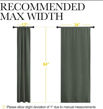 NICETOWN Bedroom Curtains Blackout Draperies - Image 7