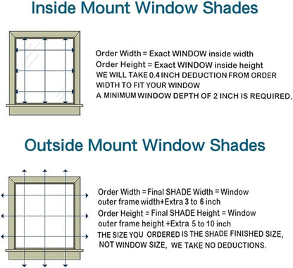 Letau No Drill No Tools Cordless Wood Window Shades Blinds, Bamboo Light - Image 7