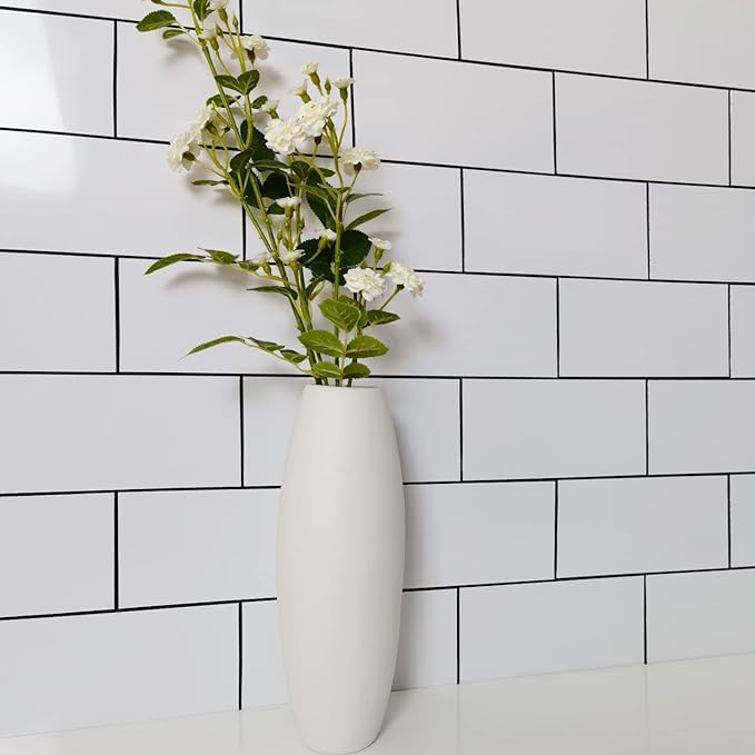 AULIGET 100-Piece Polished White Thick PVC Peel and Stick Backsplash - Image 6