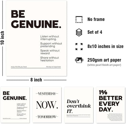 DSHFG Motivational Pictures Office Wall Decor Prints Set of 4, Inspirational - Image 2