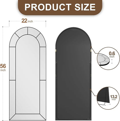 Wall Mirror, Full Length Floor, Window Pane - Image 5