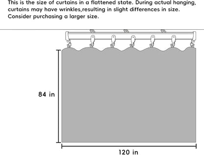 Hoeflife Room Divider Curtains Blackout Floor to Ceiling Curtain - Image 7