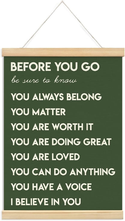 Mental Health Positive Inspirational Wall Art Decor, Therapist Office Signs by Unknown