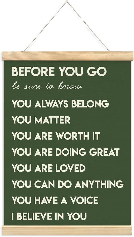 Mental Health Positive Inspirational Wall Art Decor, Therapist Office Signs by Unknown