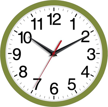 Rohioue Wall Clock Modern 8 Inch Battery Operated Silent Non Ticking Small by RohioueWallClock