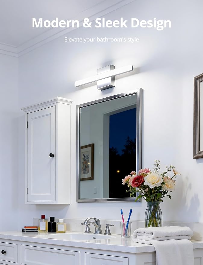 Combuh LED Bathroom Vanity Light Bar 16 Inch 9W IP44 Over Mirror Lighting - Image 3